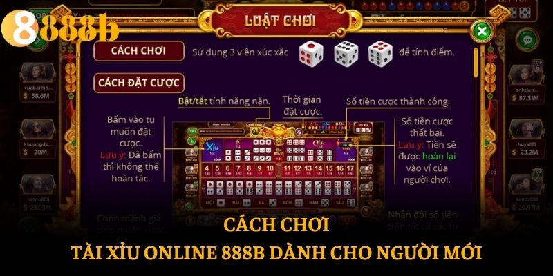 Cách chơi tài xỉu online 888b dành cho người mới